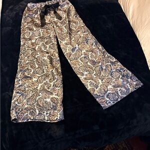 Paisley Boho Loungewear Pants with pockets - Size Small